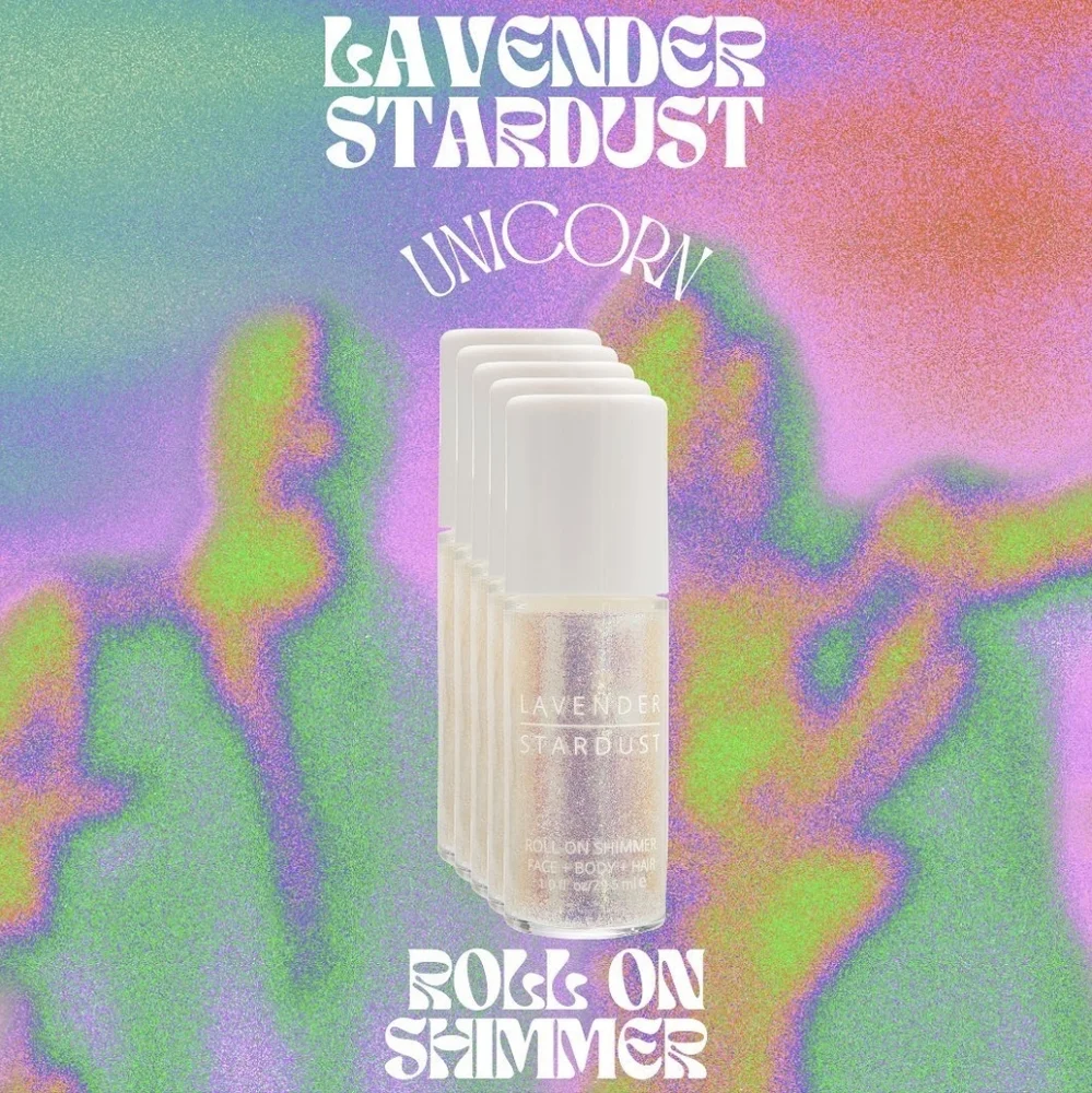 ❇️UNICORN Lavender Stardust Roll-On Shimmer NWT - Picture 4 of 9